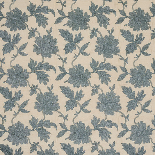 Purchase 66853 Moon Garden Embroidery Blue by Schumacher Fabric
