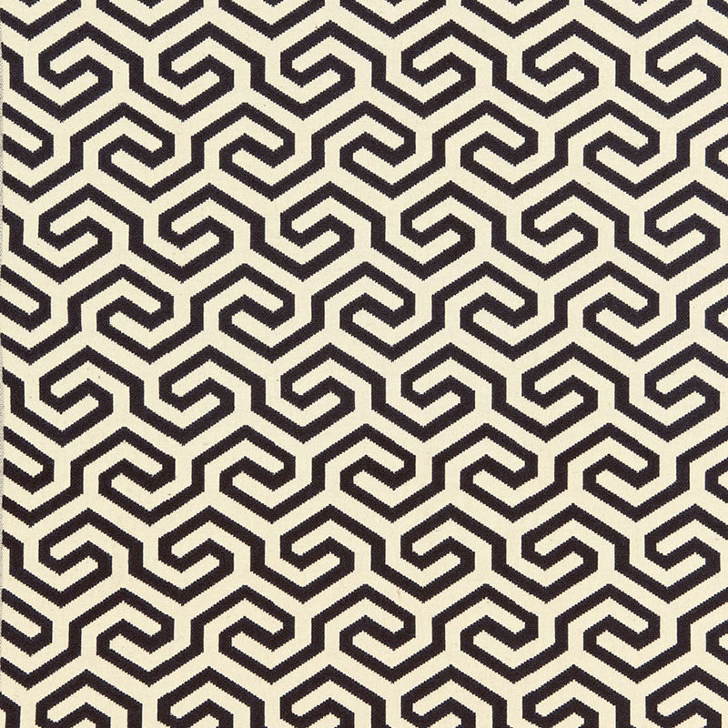 Order 66881 Ming Fret Noir by Schumacher Fabric
