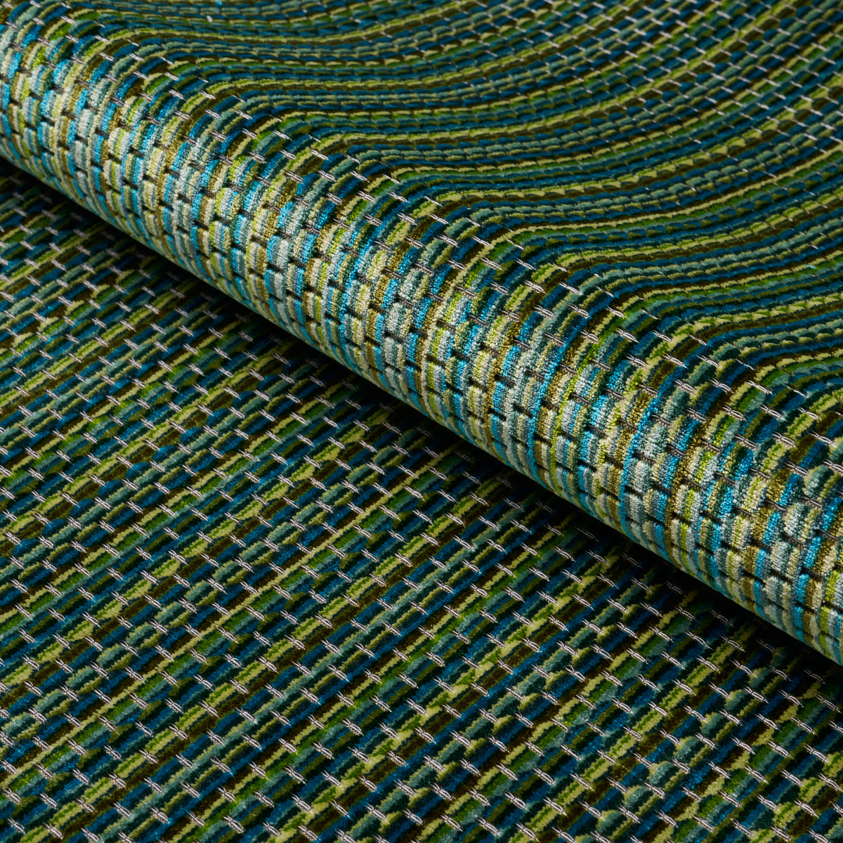Purchase 66917 | Downtown Velvet, Peacock - Schumacher Fabric