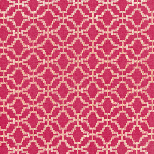 Buy 67012 Sarana Linen Embroidery Raspberry by Schumacher Fabric