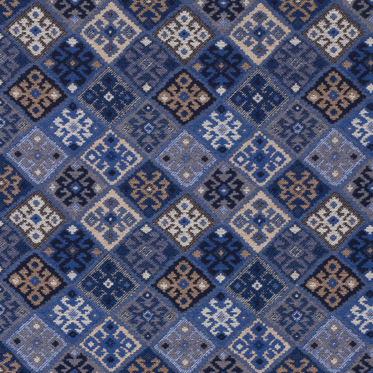 Purchase 67143 Kilim Weave, Blue by Schumacher Fabric