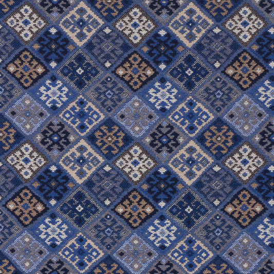 Purchase 67143 | Kilim Weave, Blue - Schumacher Fabric