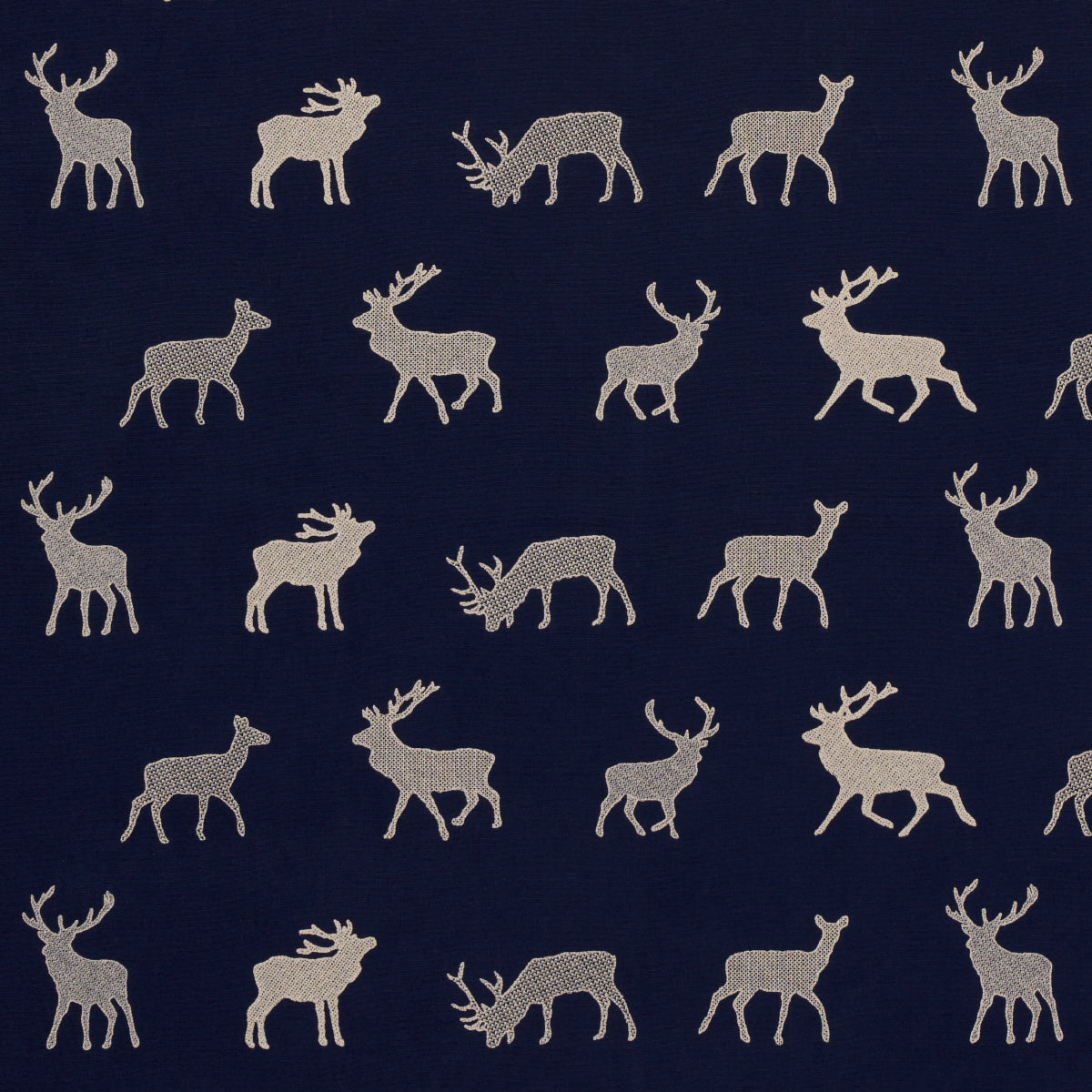 Purchase 67162 Caribou Embroidery, Navy by Schumacher Fabric