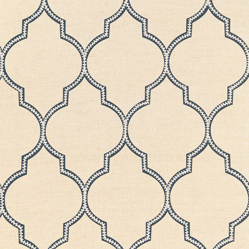 Search 67330 Algiers Embroidery Indigo by Schumacher Fabric