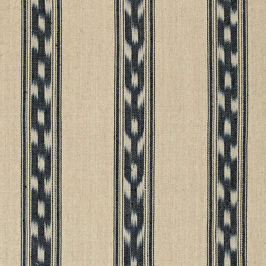 Order 67510 Mojave Ikat Stripe Ebony by Schumacher Fabric