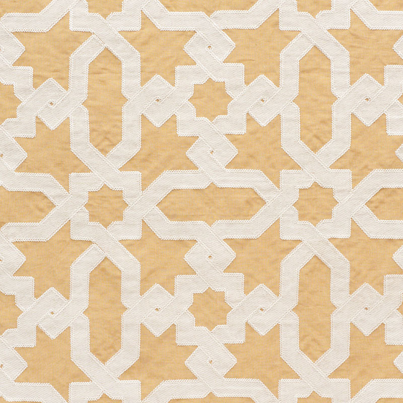 Purchase 67575 Cordoba Embroidery Ochre by Schumacher Fabric