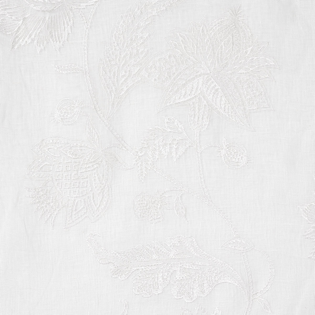Save 67700 Gabriella Embroidered Sheer Ivory by Schumacher Fabric