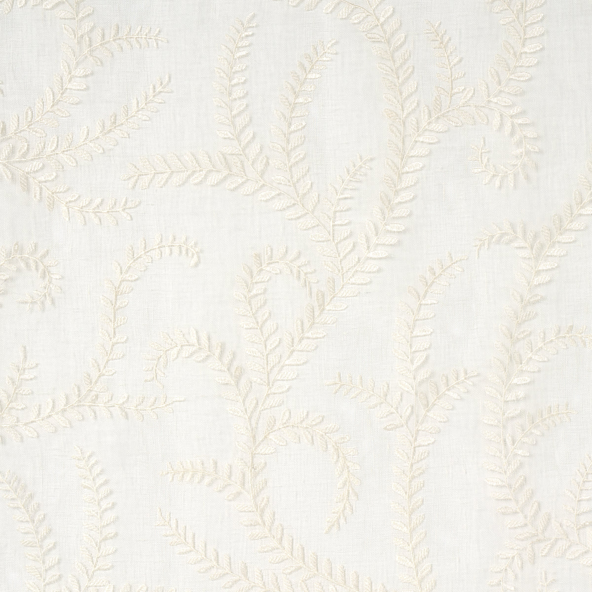 Looking 67760 Boboli Embroidery Ivory by Schumacher Fabric