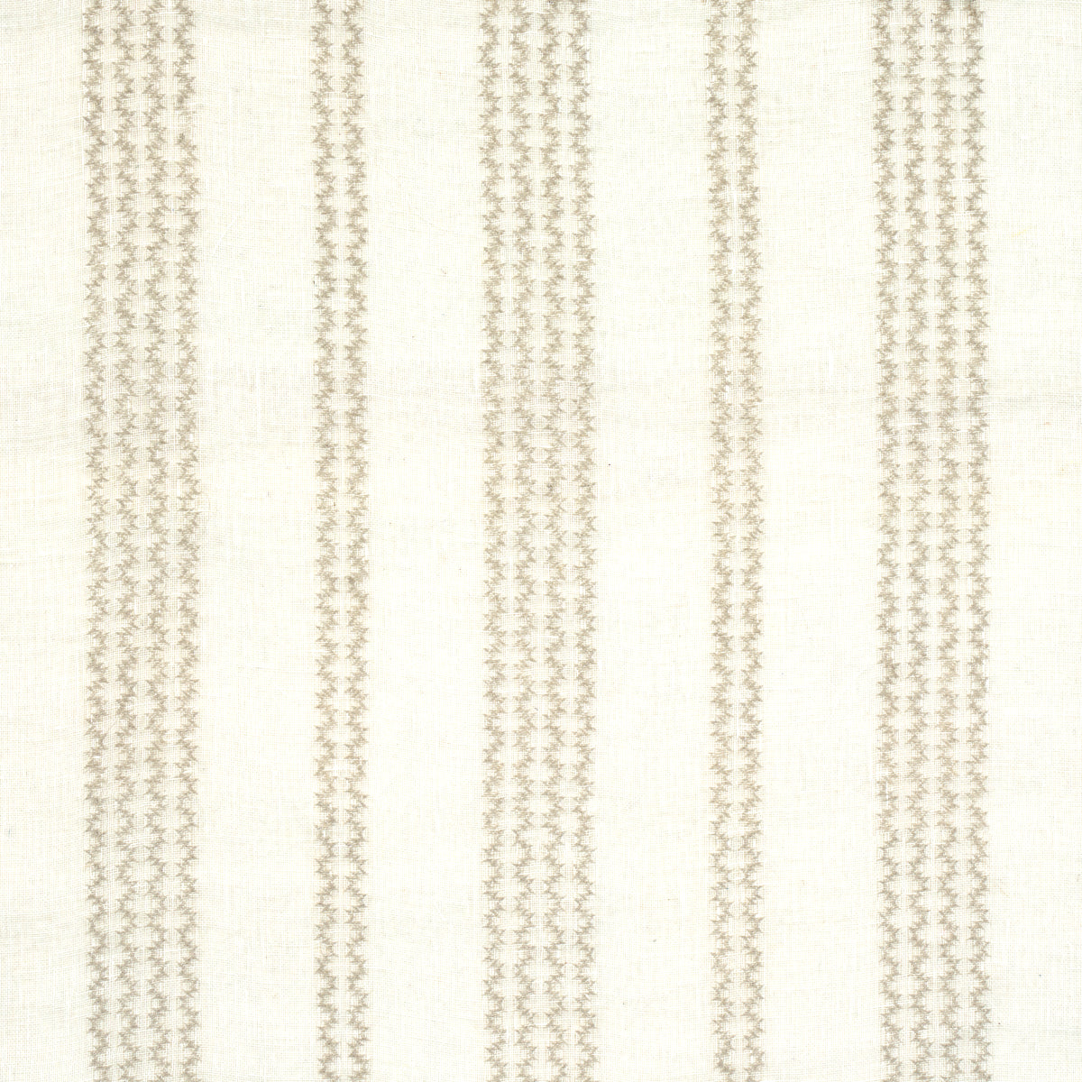 Looking 67880 Piero Stripe Embroidery Pearl by Schumacher Fabric
