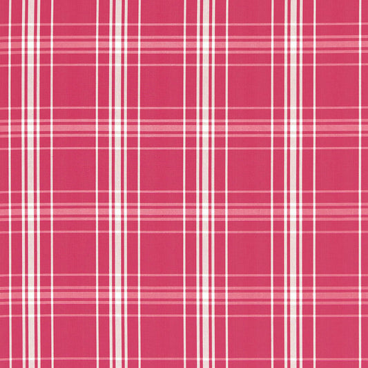 Buy 68092 Belize Plaid Azalea by Schumacher Fabric