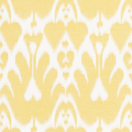 Order 68580 Lela Cotton Ikat Canary by Schumacher Fabric