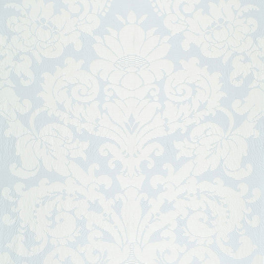 Shop 68880 Chateau Silk Damask Ciel by Schumacher Fabric