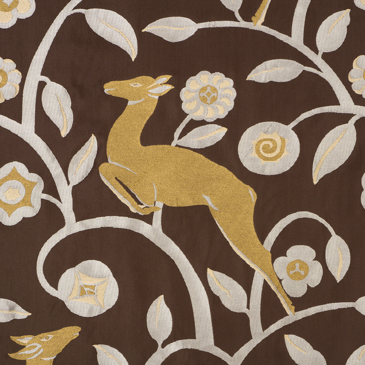Purchase 68912 | Les Gazelles Au Bois, Chocolate - Schumacher Fabric