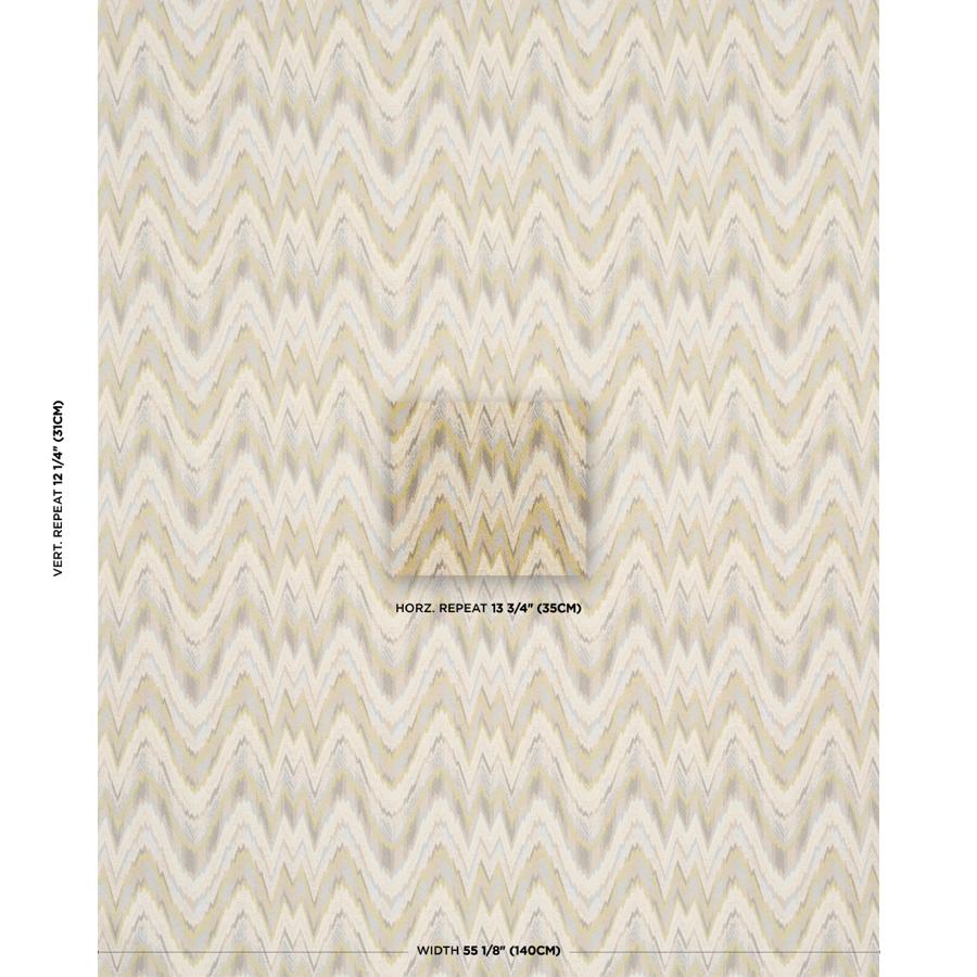 Purchase 68944 | Valkyrie Flame Stitch, Lemon Sage - Schumacher Fabric