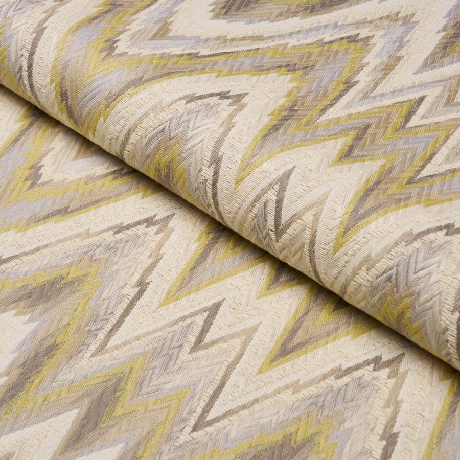 Purchase 68944 | Valkyrie Flame Stitch, Lemon Sage - Schumacher Fabric