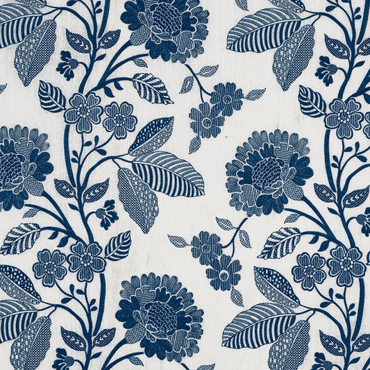 Acquire 69162 Elspeth Indigo by Schumacher Fabric