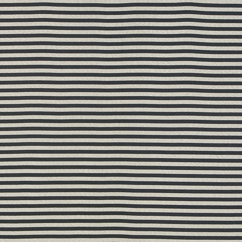 View 69241 Geoffrey Metallic Stripe Smoke by Schumacher Fabric