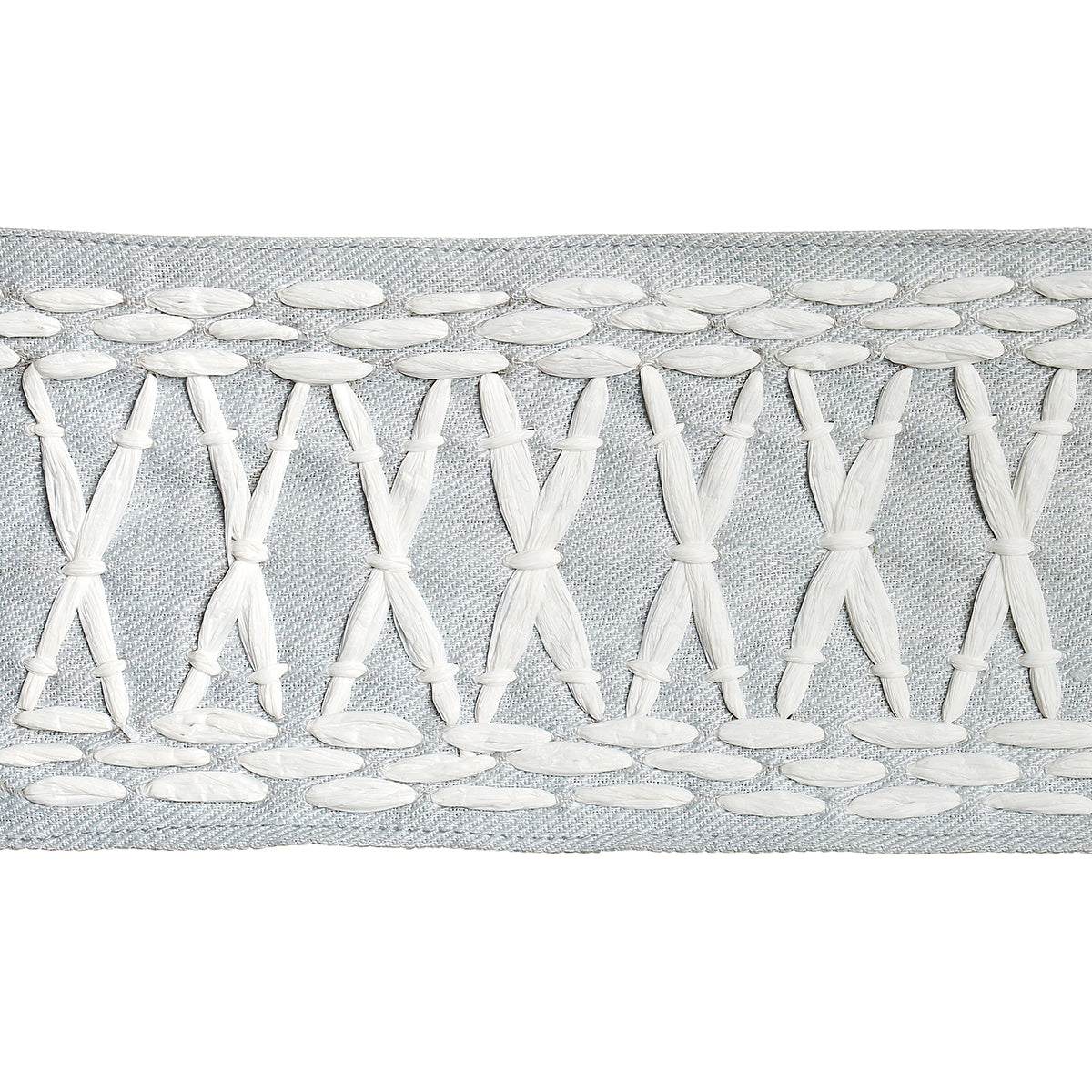 Purchase 69304 | Tikki Tape, Sky - Schumacher Trim