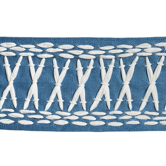 Purchase 69305 | Tikki Tape, Blue - Schumacher Trim