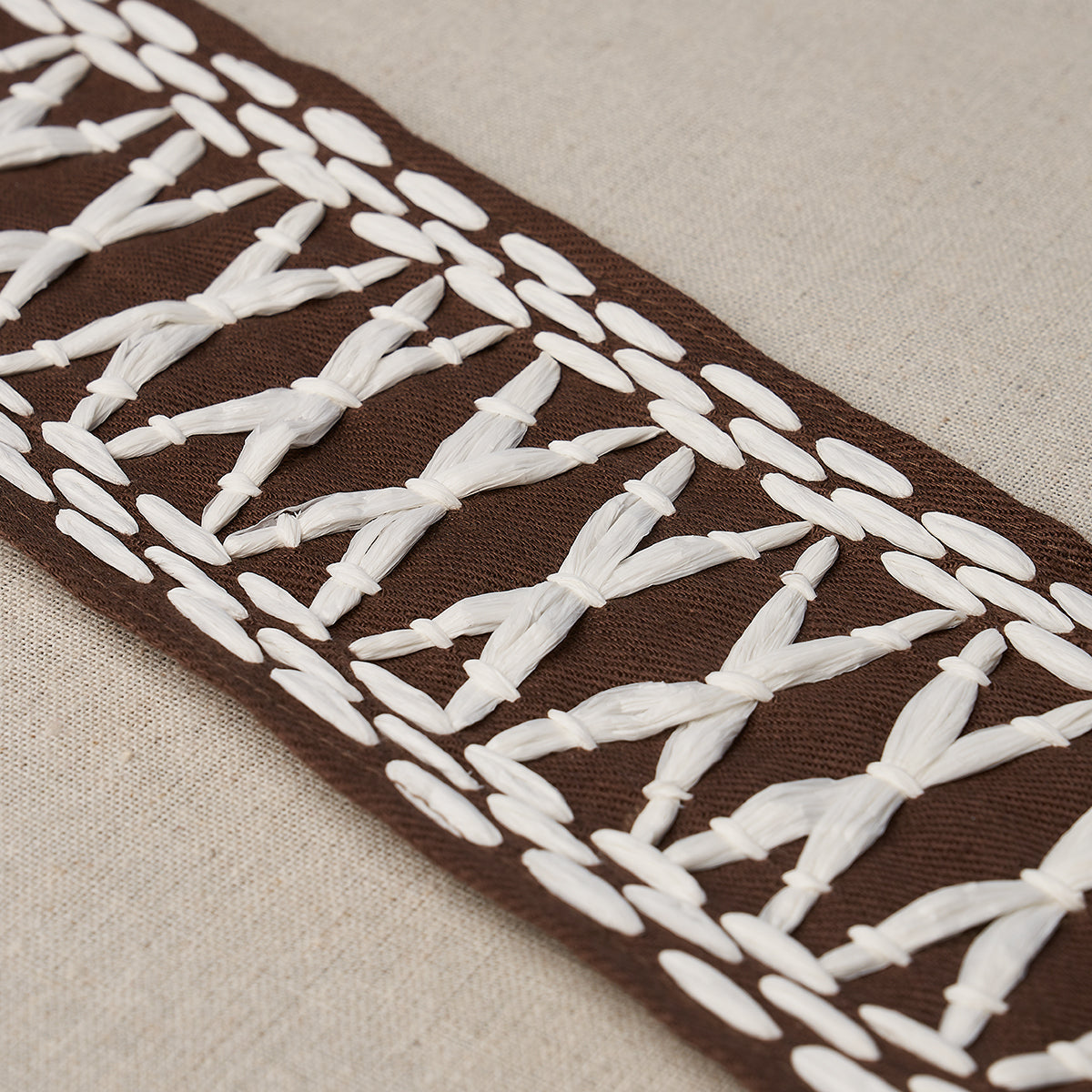 Purchase 69307 | Tikki Tape, Brown - Schumacher Trim