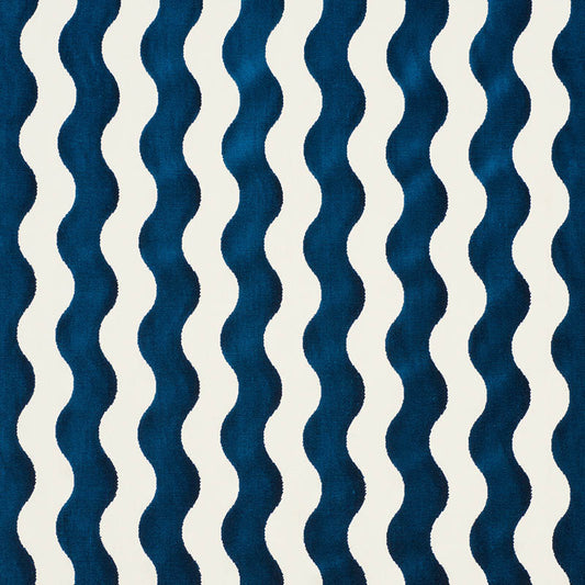 Search 69423 The Wave Navy by Schumacher Fabric