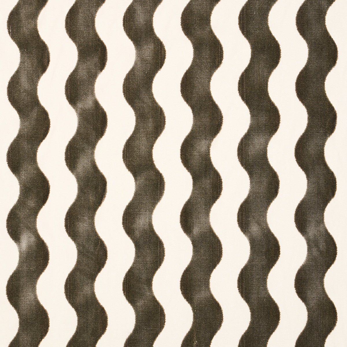 Purchase 69425 The Wave Velvet, Grey by Schumacher Fabric