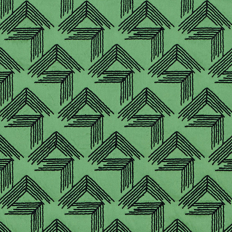 Acquire 69432 V Step Loden by Schumacher Fabric