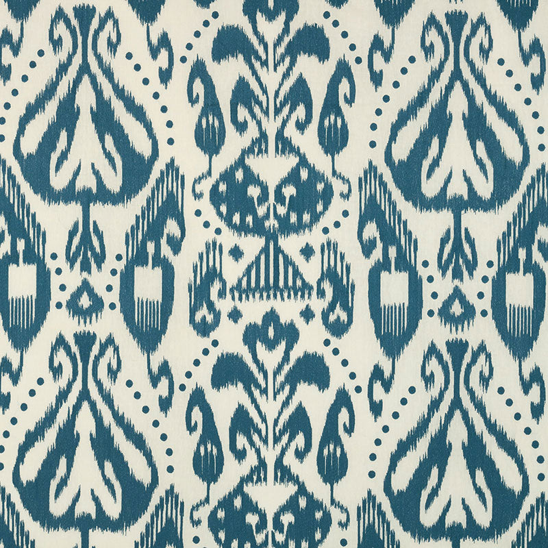 Purchase 69480 Kiva Embroidered Ikat Lapis by Schumacher Fabric
