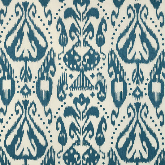 Purchase 69480 Kiva Embroidered Ikat Lapis by Schumacher Fabric