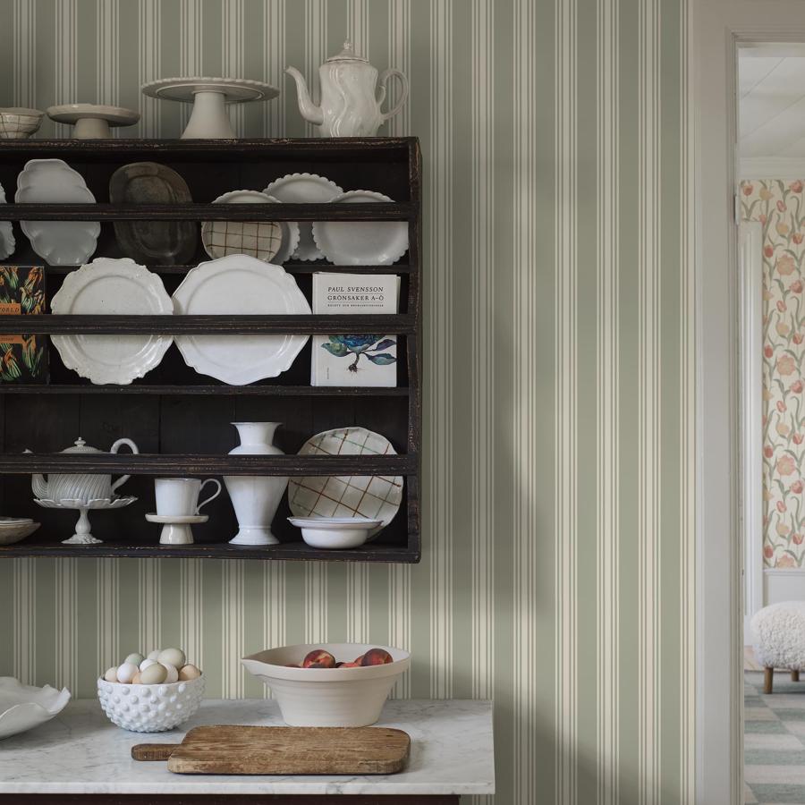Purchase 6959 | Gunnebo, Sage - Borastapeter Wallpaper