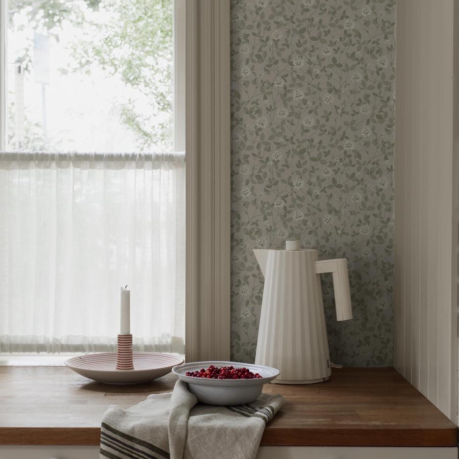 Purchase 6977 | Klover, Sage - Borastapeter Wallpaper