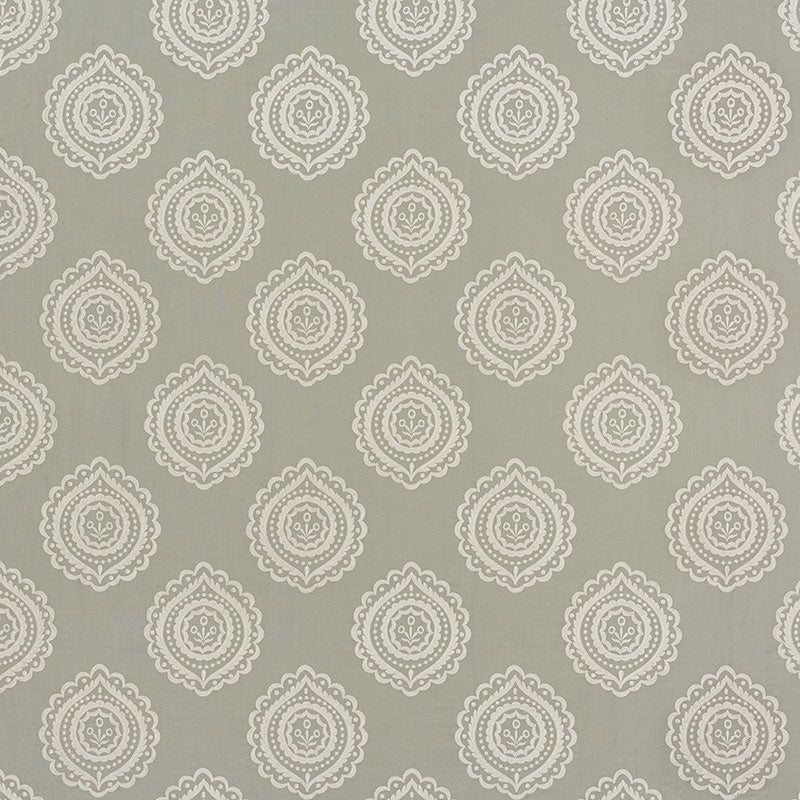 View 70200 Olana Linen Embroidery Haze by Schumacher Fabric