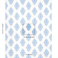 Purchase 70225 | Azulejos, Blue On Ivory - Schumacher Fabric