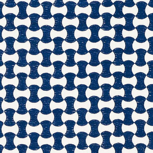 View 70373 Nolita Embroidery Navy by Schumacher Fabric