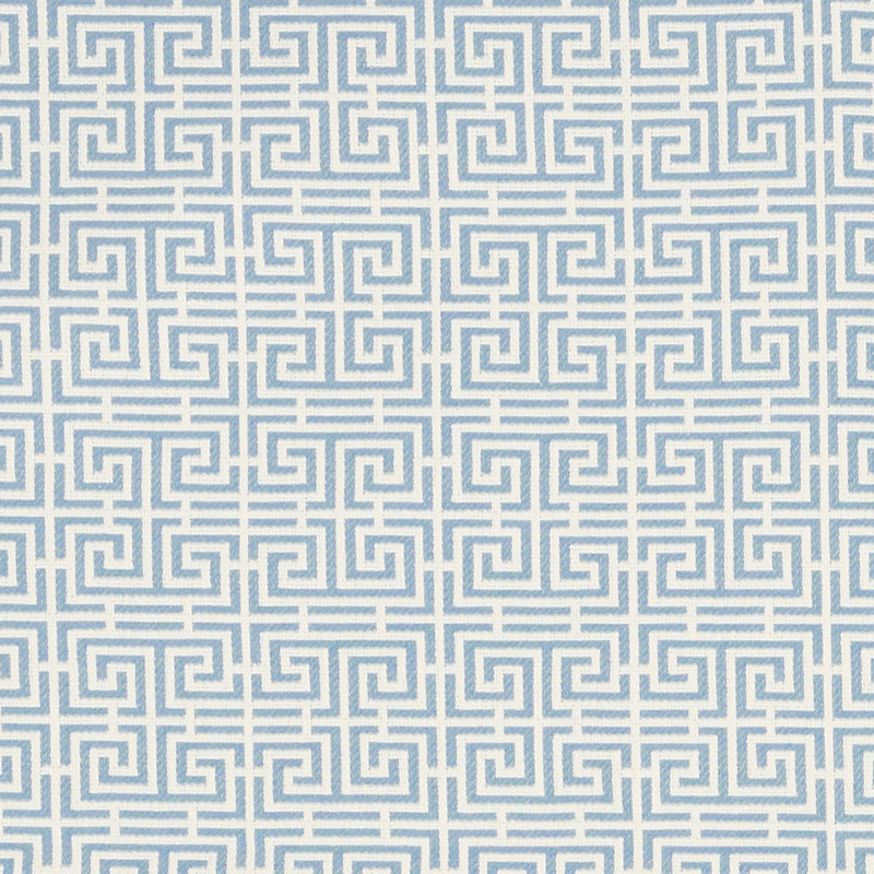 Purchase 70560 Chinois Fret Sky/Ivory by Schumacher Fabric
