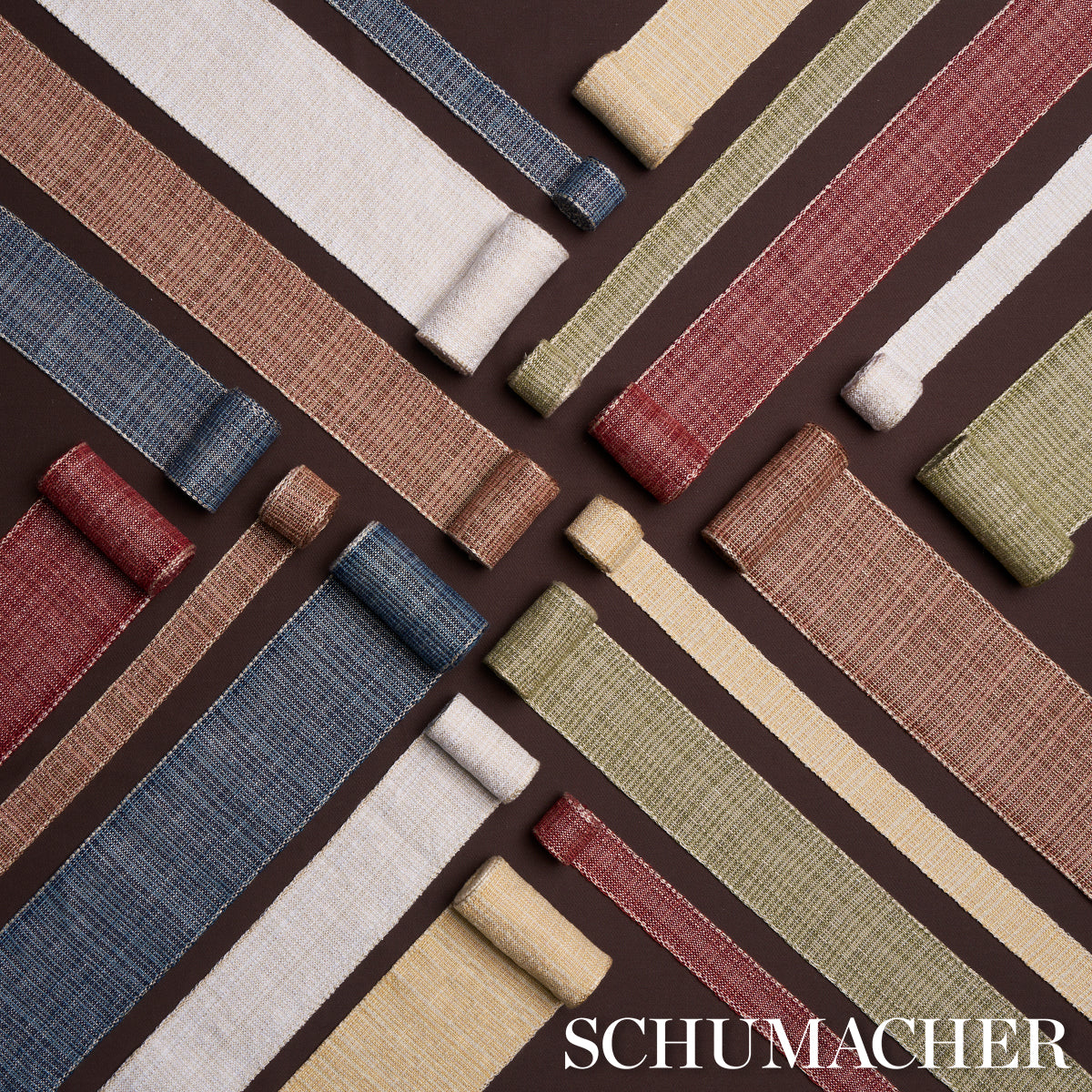 Purchase 70738 | Tweed Tape Medium, Indigo - Schumacher Trim