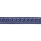 Purchase 70753 | Greek Waves Trim, White On Navy - Schumacher Trim