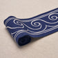 Purchase 70753 | Greek Waves Trim, White On Navy - Schumacher Trim