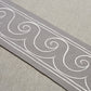 Purchase 70754 | Greek Waves Trim, White On Grey - Schumacher Trim
