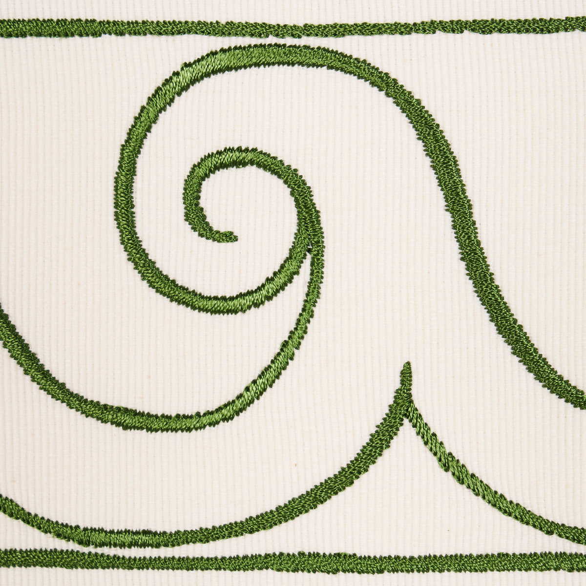 Purchase 70756 | Greek Waves Trim, Green On Ivory - Schumacher Trim