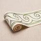 Purchase 70756 | Greek Waves Trim, Green On Ivory - Schumacher Trim