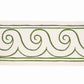 Purchase 70756 | Greek Waves Trim, Green On Ivory - Schumacher Trim
