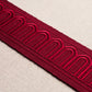 Purchase 70769 | Arches Embroidered Tape Medium, Red - Schumacher Trim