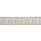 Purchase 70776 | Arches Embroidered Tape Wide, Taupe - Schumacher Trim