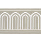 Purchase 70776 | Arches Embroidered Tape Wide, Taupe - Schumacher Trim