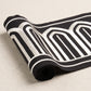 Purchase 70777 | Arches Embroidered Tape Wide, White On Black - Schumacher Trim