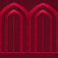 Purchase 70778 | Arches Embroidered Tape Wide, Red - Schumacher Trim