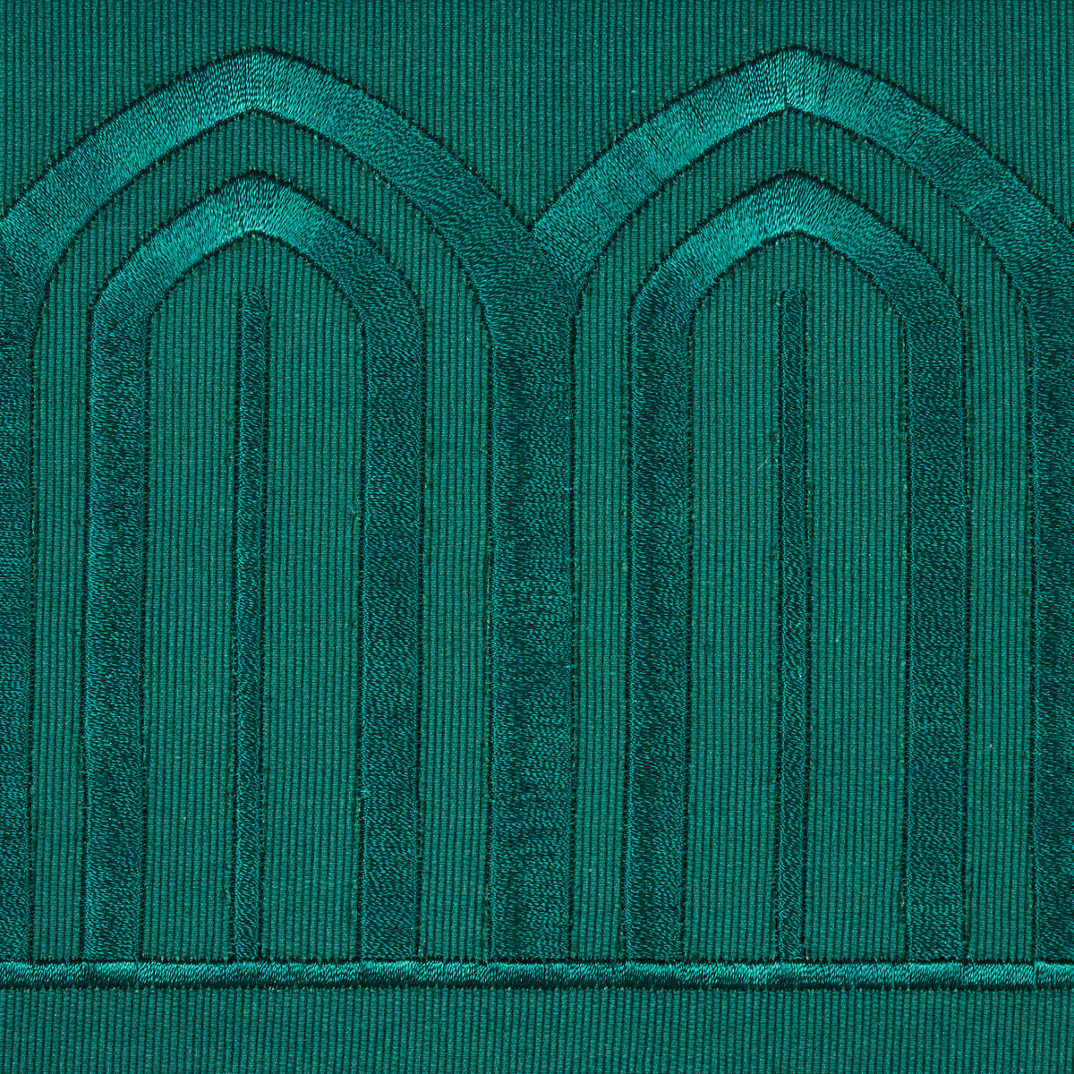 Purchase 70779 | Arches Embroidered Tape Wide, Emerald - Schumacher Trim