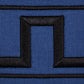 Purchase 70803 | Greek Key Embroidered Tape, Black On Navy - Schumacher Trim