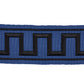 Purchase 70803 | Greek Key Embroidered Tape, Black On Navy - Schumacher Trim